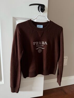 Prada Brown Wool Sweater